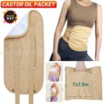 Reusable Castor Oil Packet Kit for Liver Detox Insomnia Constipation Inflammatio
