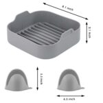 Reusable Silicone Pot Baking Tray Mat Oven Nonstick Air Fryer Accessories Basket - Image 2