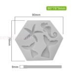 Sea Horse Shell Silicone Fondant Cake Sugarcraft Mould Chocolate Baking Mold DIY - Image 2