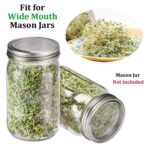 Seed germination cap tool filter screen kit for wide mouth Mason can - Image 6