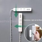 Self-Adhesive Socket Punch-free Plug Fixer Wire Organizer Power Strip Shelf - Image 2
