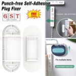 Self-Adhesive Socket Punch-free Plug Fixer Wire Organizer Power Strip Shelf