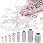 Silver 304 Stainless Steel Flat Washers Insulation M2 M3 M4 M5 M6 M8 M10 - Image 2
