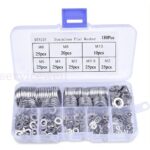 Silver 304 Stainless Steel Flat Washers Insulation M2 M3 M4 M5 M6 M8 M10 - Image 3