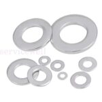 Silver 304 Stainless Steel Flat Washers Insulation M2 M3 M4 M5 M6 M8 M10 - Image 6
