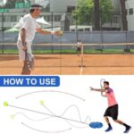 Solo Tennis Trainer Set Practice Single Self-Study Training Tool Rebound Ball - Image 3