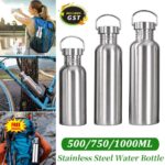 Stainless Steel Water Bottle Motivational Sports Drink Cup Flask 500/750/1000ml - Image 7