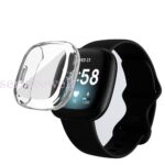 Tempered Glass Screen Protector Hard PC Case Cover For Fitbit Versa 4 3 Sense 2 - Image 2