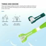 Three-head Pet toothbrush multi-angle bad breath and tartar dental careN Tx AU - Image 5