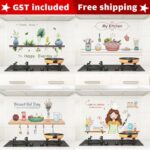 Transparent Backsplash Waterproof Oil Proof Wall Sticker Kitchen Desk Home Decor