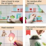 Transparent Backsplash Waterproof Oil Proof Wall Sticker Kitchen Desk Home Decor - Image 3