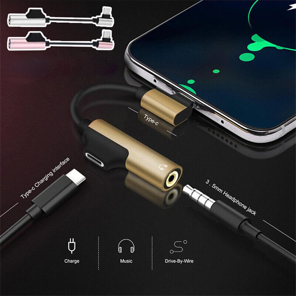 Type-C To 3.5mm And Charger Headphone AUX Audio Jack USB C Cable Adapter 2 In 1 - Image 5