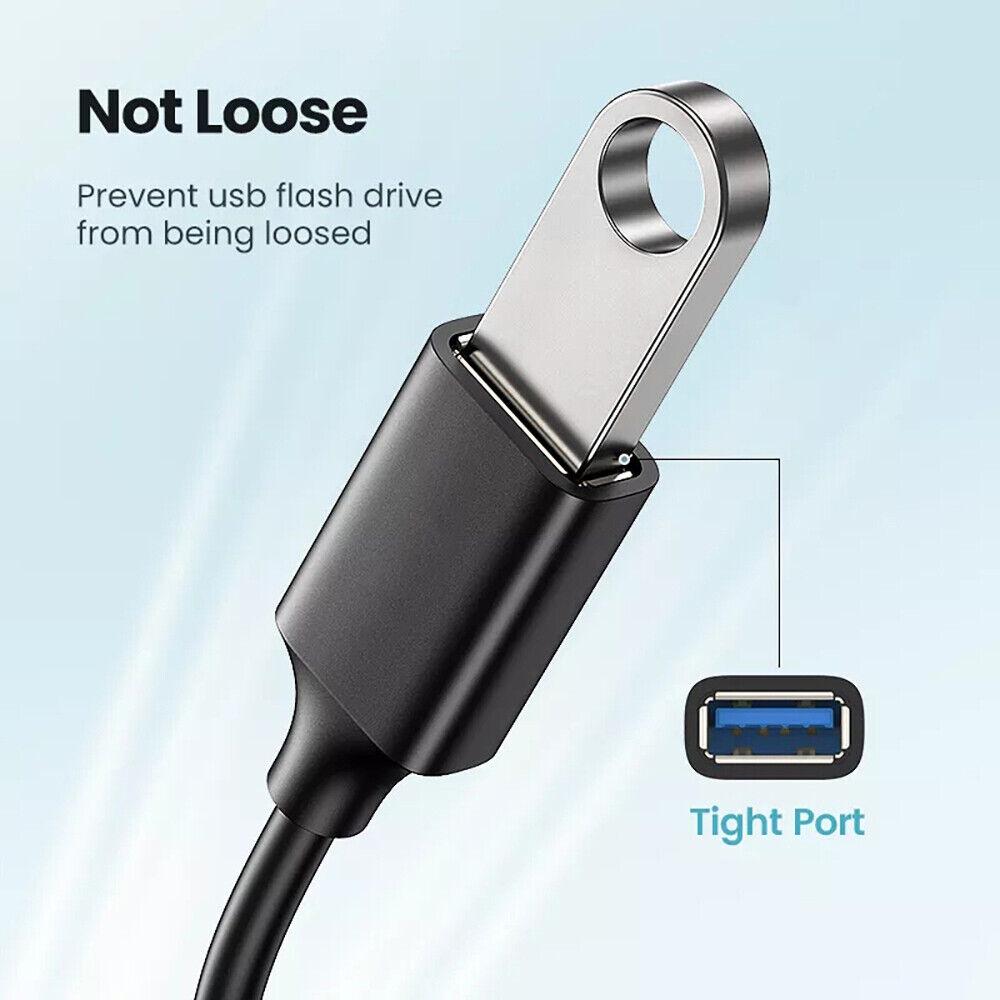 USB 3.1 Type C Male to USB 3.0 A Female Converter USB-C Data Cable Adapter OTG - Image 3
