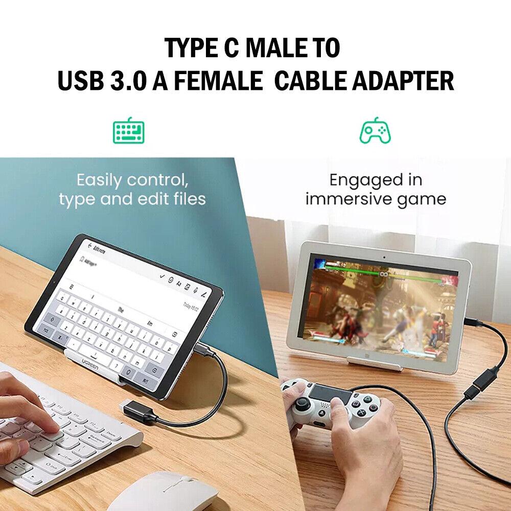 USB 3.1 Type C Male to USB 3.0 A Female Converter USB-C Data Cable Adapter OTG - Image 5