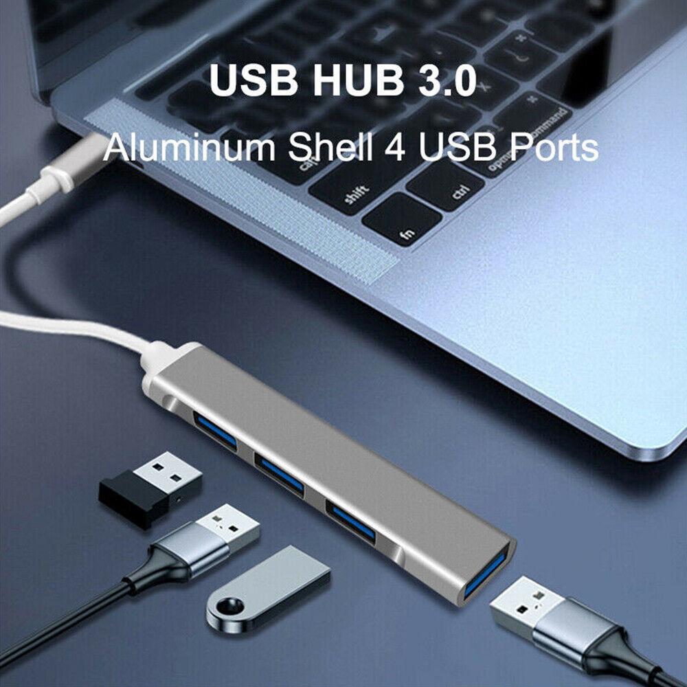 USB C HUB 3.0 Type C 4-Port Multi-Splitter OTG Adapter For Laptop Mac PC Android - Image 5