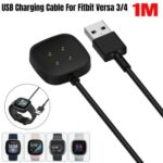USB Charger Charging 1M Cable For Fitbit Sense/Sense 4/Versa 3/Sense 2/Inspire 2