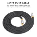 Ultra Premium Toslink Optical Fibre Cable Gold Plated Digital Audio Lead Cord - Image 5