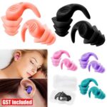 Ultra Soft Silicone Ear Plug Noise Reduction Flexible Reusable Study Sleep Plugs
