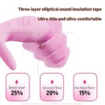 Ultra Soft Silicone Ear Plug Noise Reduction Flexible Reusable Study Sleep Plugs - Image 2