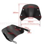 Universal Motorcycle Windshield Front Motorbike Wind Screen Deflector Windscreen - Image 5