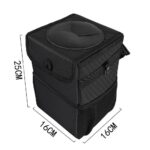 WATERPROOF Car Trash Can Litter Bin Garbage Bag Waste Storage Organizer Pocket - Image 2