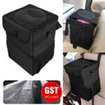 WATERPROOF Car Trash Can Litter Bin Garbage Bag Waste Storage Organizer Pocket