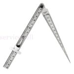 Welding Taper Gage Gauge Depth Ruler Gap Hole Inspection Tool Stainless Steel - Image 4