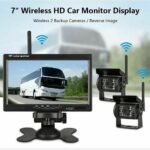 Wireless 7  Monitor 2 CCD 18 IR Color Backup Camera For Truck Caravan Tractor RV - Image 4