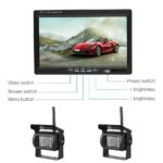 Wireless 7  Monitor 2 CCD 18 IR Color Backup Camera For Truck Caravan Tractor RV - Image 5
