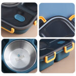 5 Grid Lunch Box Bento Food Picnic Container Microwave Divided Plate Lunch Box - Image 5