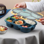 5 Grid Lunch Box Bento Food Picnic Container Microwave Divided Plate Lunch Box - Image 6
