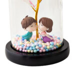 Rose in Glass Romantic Wedding Gift LED Light Flower Dome Eternal Love Beauty - Image 3
