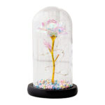 Rose in Glass Romantic Wedding Gift LED Light Flower Dome Eternal Love Beauty - Image 4