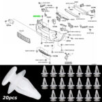 100X Engine Cover Shroud Cowling Guard Fastener Trim Body Clips For TOYOTA HILUX - Image 5
