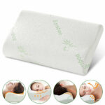 Luxury Soft Contour Bamboo Pillows Cushion Memory Foam Fabric Hypoallergenic - Image 4