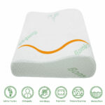 Luxury Soft Contour Bamboo Pillows Cushion Memory Foam Fabric Hypoallergenic - Image 7