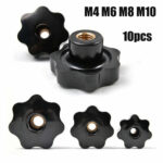 AU M4 M6 M8 M10 Female Brass Thread Through Hole Clamping Nuts Knob Handle 10PCS - Image 3