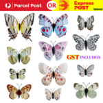 24pcs 3D Butterfly Removable Stickers Decals Wall Window Appliance Magnetic AU