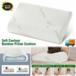 Luxury Soft Contour Bamboo Pillows Cushion Memory Foam Fabric Hypoallergenic