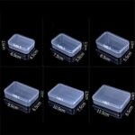 up 10pcs Plastic Storage Box Small Clear Jewelry Organizer Case Container Tools - Image 2