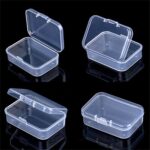 up 10pcs Plastic Storage Box Small Clear Jewelry Organizer Case Container Tools - Image 4