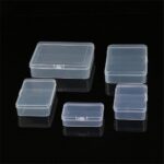up 10pcs Plastic Storage Box Small Clear Jewelry Organizer Case Container Tools - Image 6