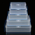 up 10pcs Plastic Storage Box Small Clear Jewelry Organizer Case Container Tools - Image 5