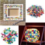 up to 2000gx Mixed Crystal Glass Mosaic Tiles Square Kitchen Bathroom Art Craft - Image 7