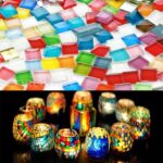 up to 2000gx Mixed Crystal Glass Mosaic Tiles Square Kitchen Bathroom Art Craft - Image 2