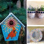 up to 2000gx Mixed Crystal Glass Mosaic Tiles Square Kitchen Bathroom Art Craft - Image 6