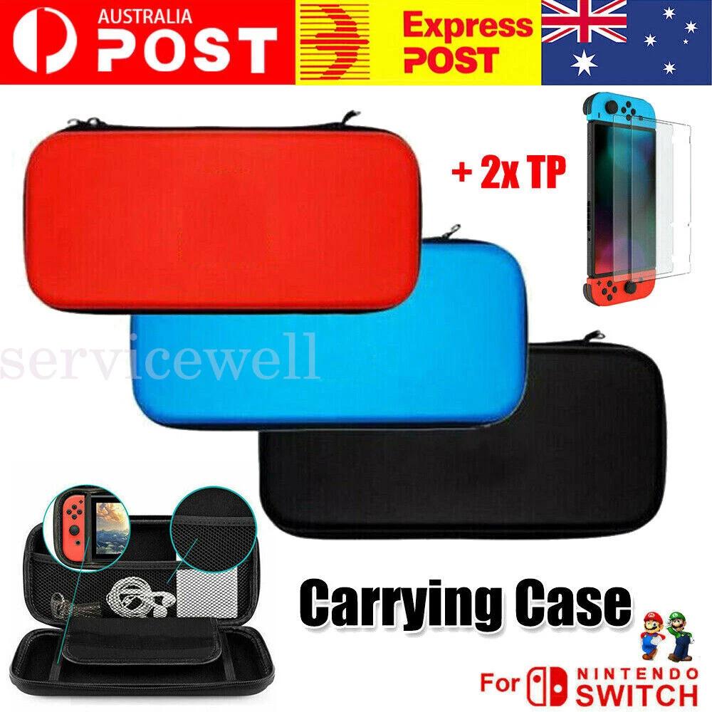 Bag Storage Case Console Protect Shell Tempered Glass For Nintendo Switch Carry