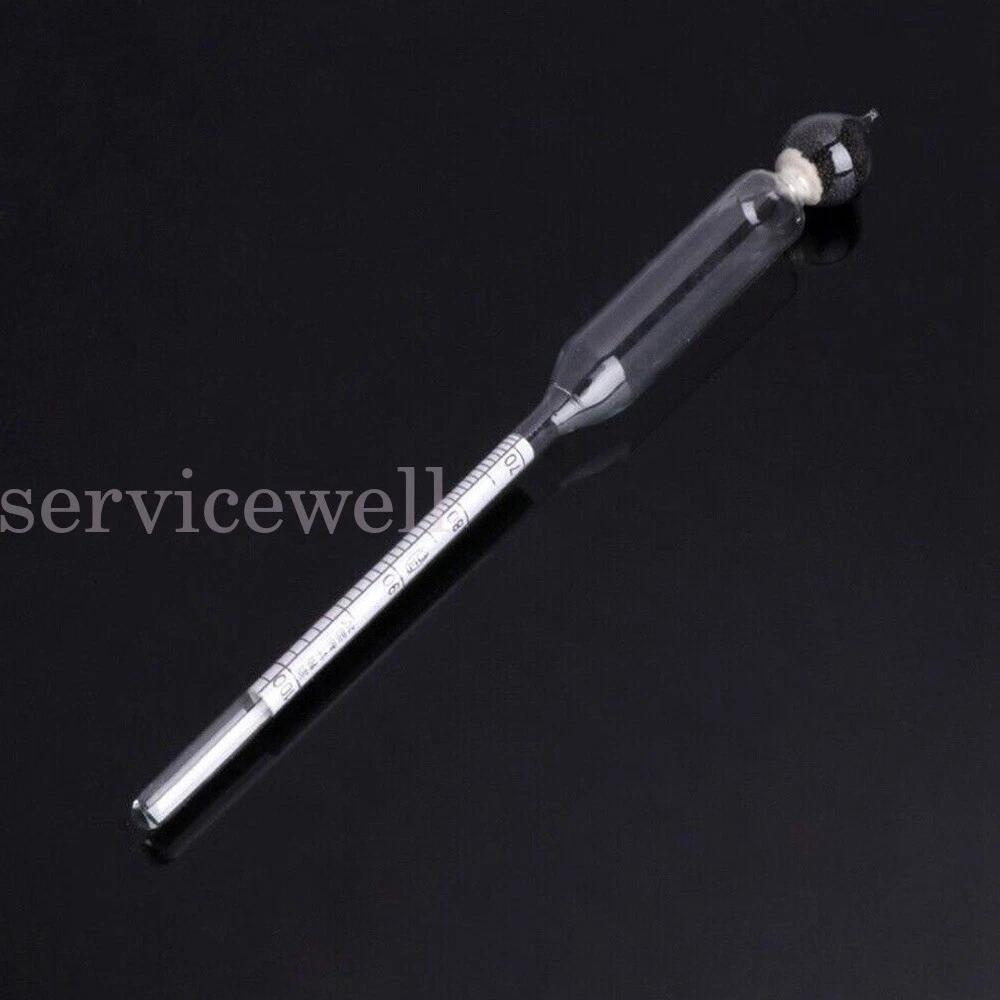 0-100% Hydrometer Alcoholmeter Alcohol Tester Meter+Thermometer Tools Set AU - Image 3