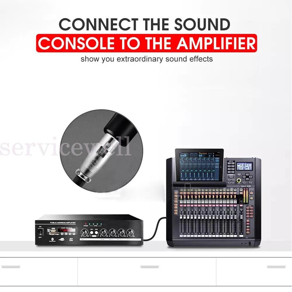 Balanced Microphone Cable XLR Patch Lead Male to Female Extension Mic AU - Image 5