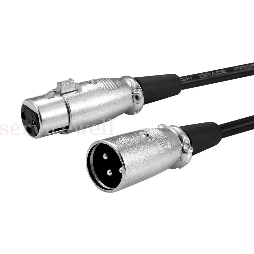 Balanced Microphone Cable XLR Patch Lead Male to Female Extension Mic AU - Image 2